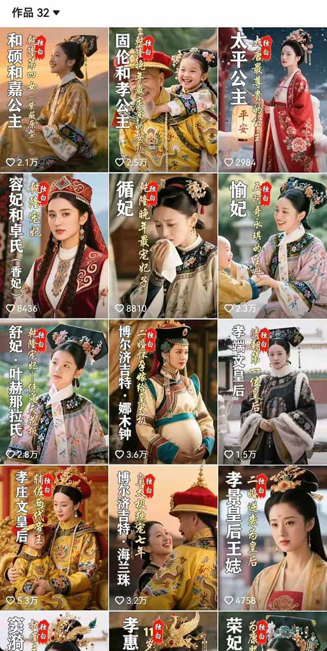 （15927期）历史女性人物创作课：独白文案+AI克隆+蒙版剪辑，3个月涨粉22w+副业月入3w-千城资源网