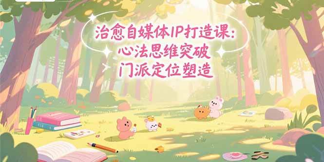 （15464期）治愈自媒体IP打造课：心法思维突破，门派定位塑造，商业闭环搭建-千城资源网