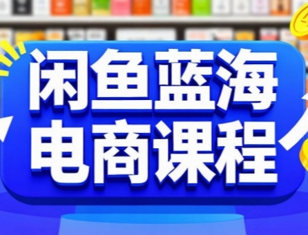 闲鱼蓝海电商课程，手把手助你快速上手，轻松实现闲鱼稳定盈利-千城资源网