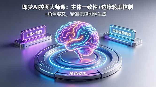 （18619期）即梦AI控图大师课：主体一致性+边缘轮廓控制+角色姿态，精准把控图像生成-千城资源网