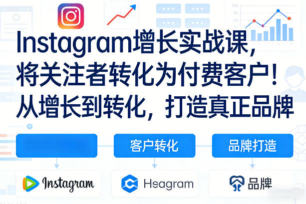 Instagram增长实战课，将关注者转化为付费客户！从增长到转化，打造真正品牌（双语字幕）-千城资源网