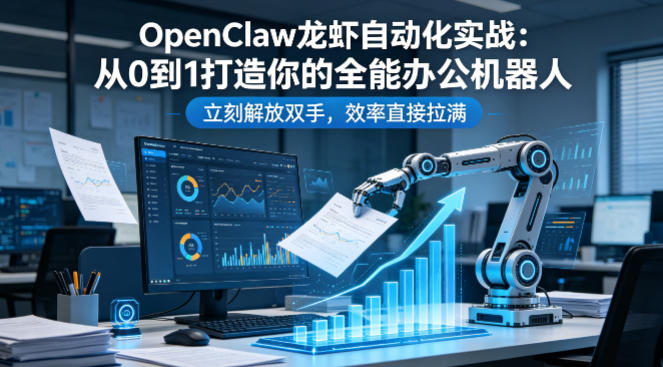 OpenClaw龙虾自动化实战：从0到1打造你的全能办公机器人，立刻解放双手，效率直接拉满-千城资源网