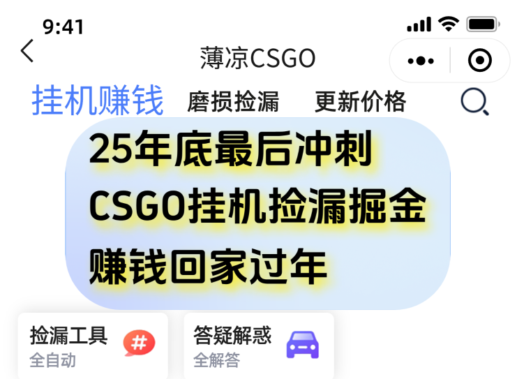 用CSGO游戏挂机捡漏掘金赚钱掘金，一部手机轻松日入500+-千城资源网