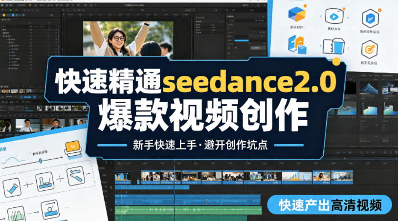 快速精通seedance2.0爆款视频创作，快速产出高清视频，避开大量创作坑点，新手也能快速上手-千城资源网