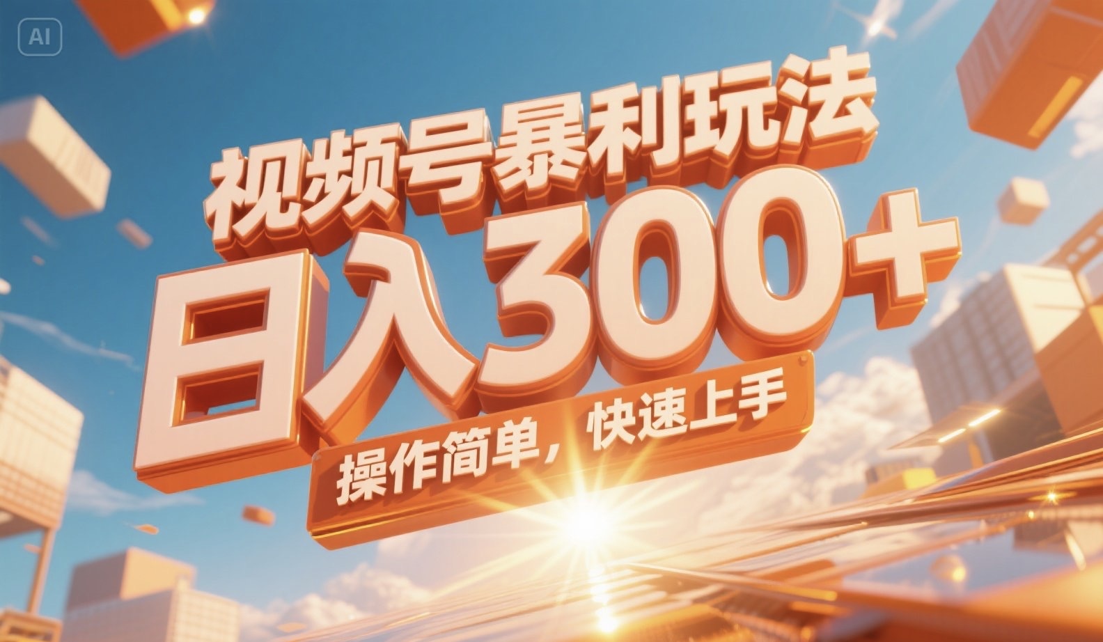 视频号暴利玩法，日入300+，操作简单，快速上手。-千城资源网
