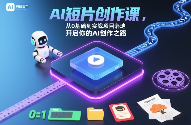 AI短片创作课，从0基础到实战项目落地，开启你的AI创作之路（更新0411）-千城资源网