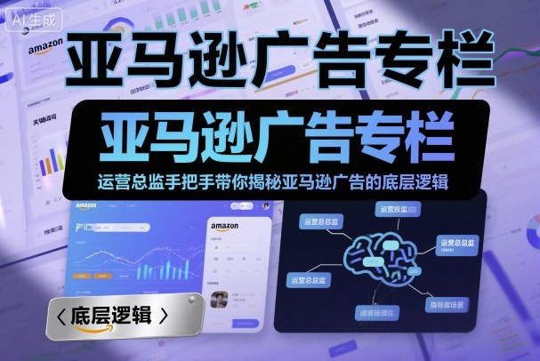 亚马逊广告专栏：运营总监手把手带你揭秘亚马逊广告的底层逻辑-千城资源网
