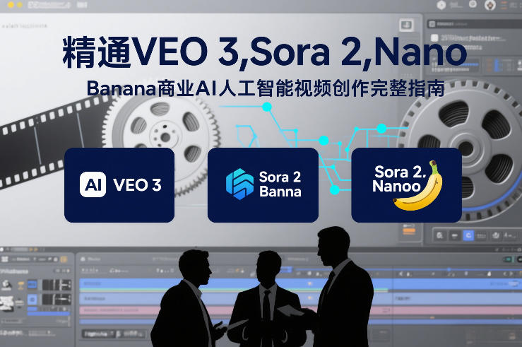 精通VEO 3，Sora 2，Nano Banana商业AI人工智能视频创作完整指南-千城资源网