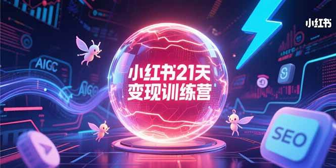（15328期）小红书21天变现训练营，AIGC工具高效应用，SEO优化核心技巧-千城资源网