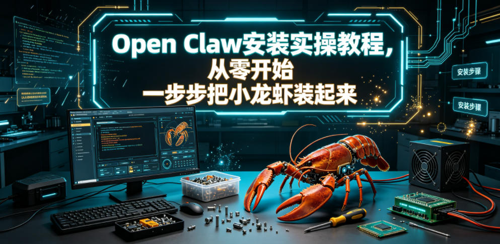 Open Claw安装实操教程，从零开始一步步一步步把小龙虾装起来-千城资源网