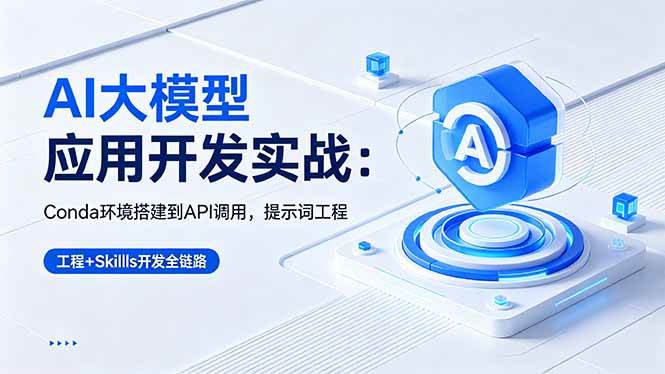（18518期）AI 大模型应用开发实战：Conda环境搭建到API调用，提示词工程+Skills开发全链路-千城资源网