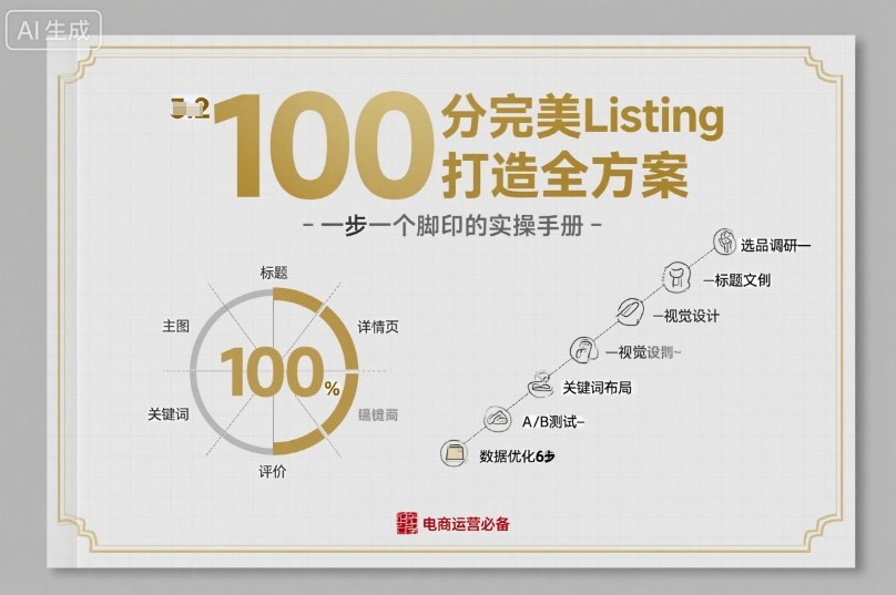 100分完美Listing打造全方案，想要完美listing必须是需要一步一个脚印的-千城资源网
