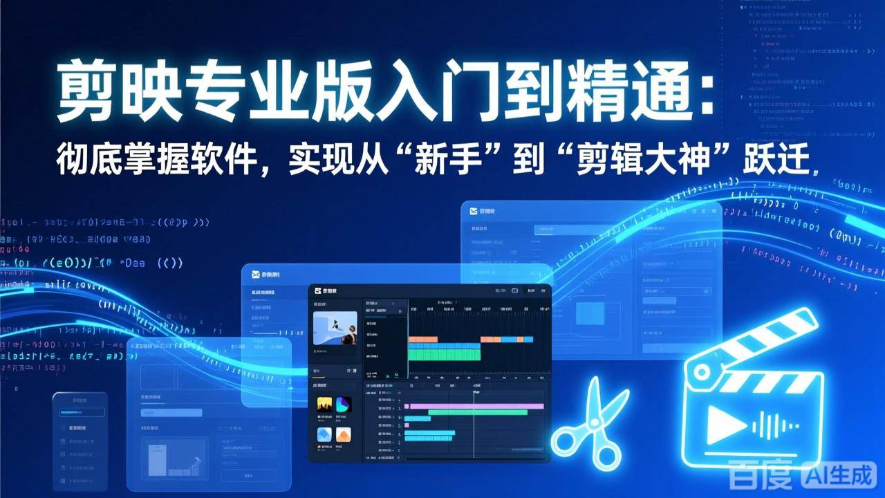 （17321期）剪映专业版入门到精通：彻底掌握软件，实现从“新手”到“剪辑大神”跃迁-千城资源网