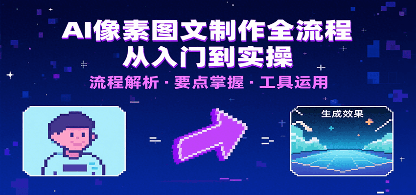 AI像素图文制作全流程：内容要点、文案选择及所用工具，助你快速入局-千城资源网