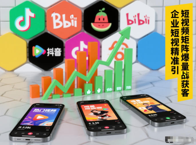 企业短视频精准引流矩阵获客，短视频矩阵爆量战法-千城资源网
