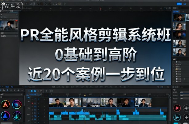 PR全能风格剪辑系统班，0基础到高阶，近20个案例一步到位-千城资源网