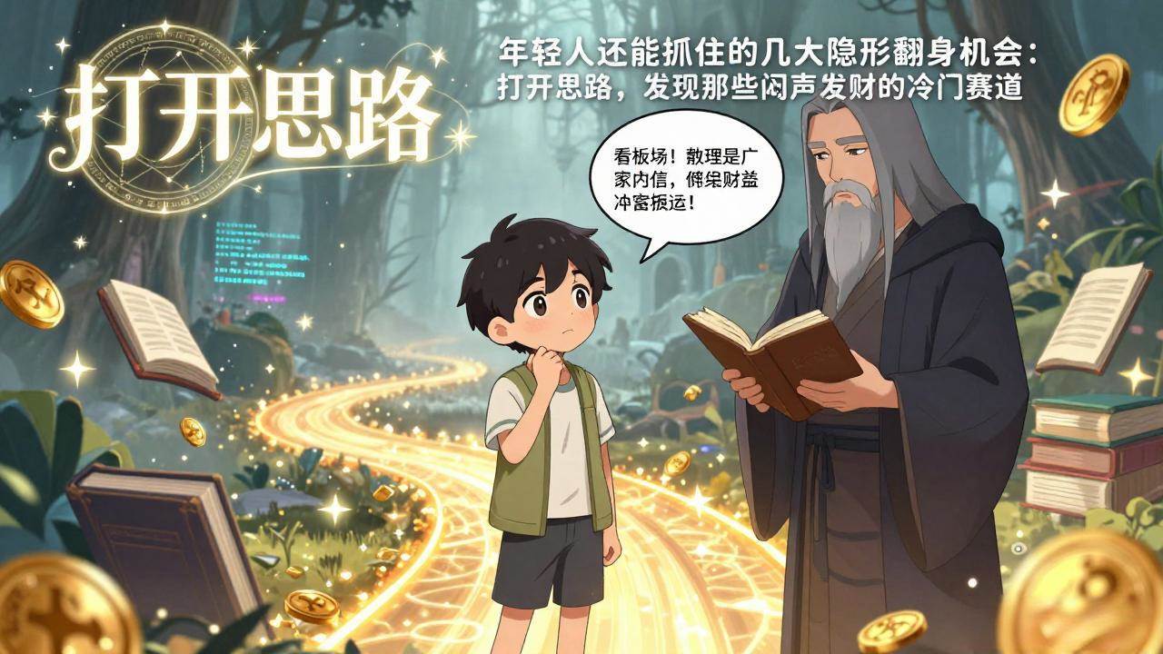 （17471期）付费文1+2：年轻人还能抓住的几大隐形翻身机会：打开思路，发现那些闷声发财的冷门赛道-千城资源网