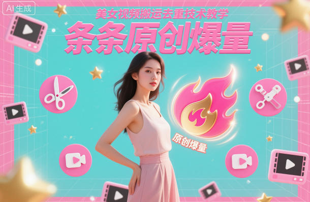 美女视频搬运去重技术教学，条条原创爆量-千城资源网