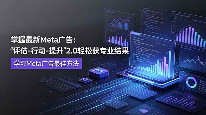 （18972期）掌握最新的Meta广告，通过“评估-行动-提升”2.0版本轻松获得专业级结果。学习目前学习Meta广告的最佳方法-千城资源网