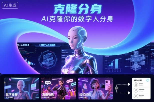 AI数字人认知实操课，克隆你的数字人分身-千城资源网