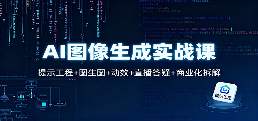 AI图像生成实战课：提示工程+图生图+动效+直播答疑+商业化拆解-千城资源网
