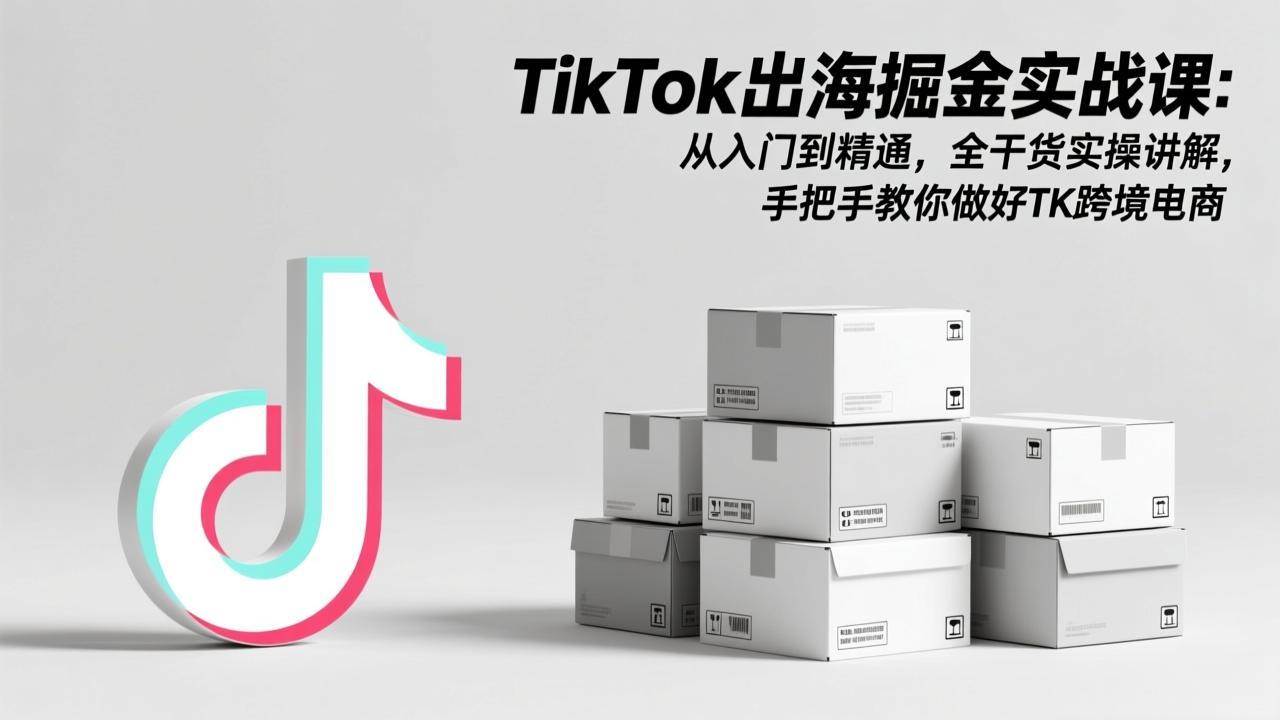 （17368期）TikTok出海掘金实战课：从入门到精通，全干货实操讲解，手把手教你做好TK跨境电商-千城资源网