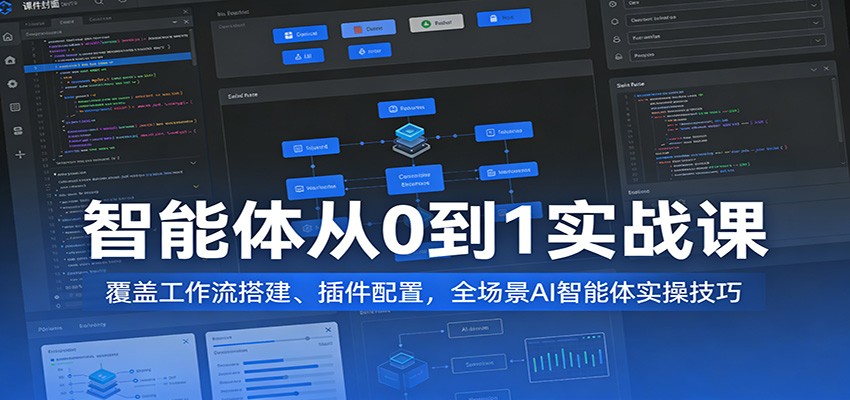 智能体从0到1实战课：覆盖工作流搭建、插件配置，全场景AI智能体实操技巧-千城资源网