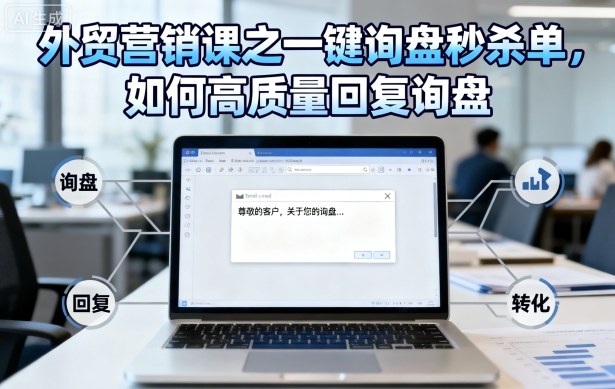 外贸营销课之一键询盘秒杀单，如何高质量回复询盘-千城资源网