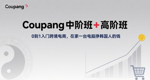 Coupang中阶班+高阶班，0到1入门跨境电商，在家一台电脑挣韩国人的钱-千城资源网
