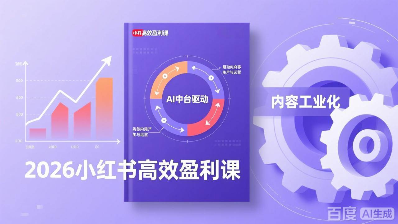 （17291期）2026小红书高效盈利课，流量双引擎+内容工业化+AI中台驱动，构建可复制的千万级营收模型-千城资源网