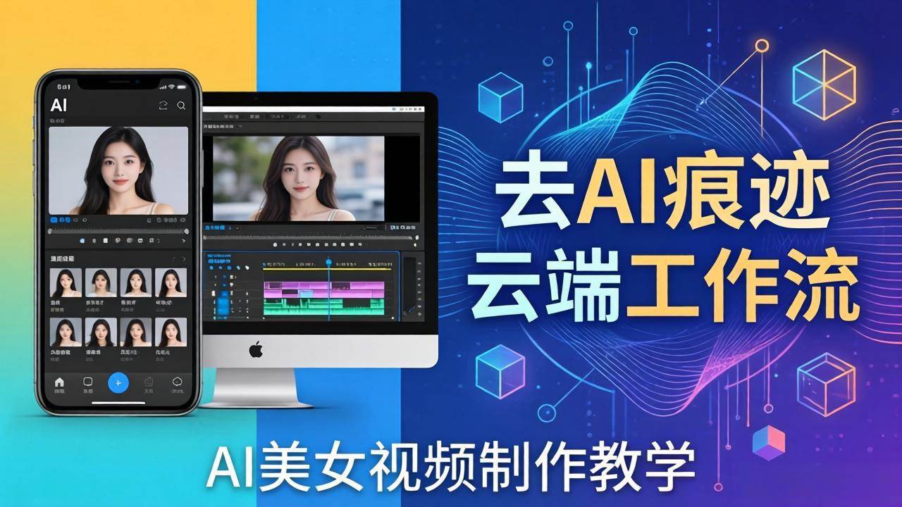 （17928期）AI美女视频制作教学：去AI痕迹，云端工作流出图，手机电脑均可，不需要配置-千城资源网