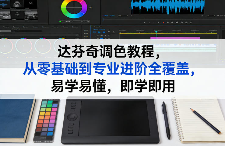 达芬奇调色教程，从零基础到专业进阶全覆盖，易学易懂，即学即用-千城资源网