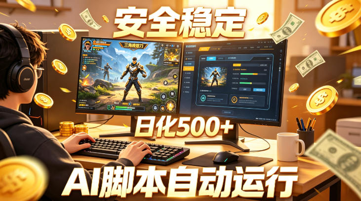 三角洲全自动挂G项目，AI脚本躺賺，日化500+，无需手动操作【揭秘】-千城资源网