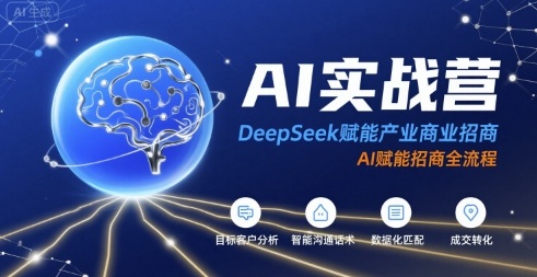 AI实战营：DeepSeek赋能产业商业招商，AI赋能招商全流程-千城资源网