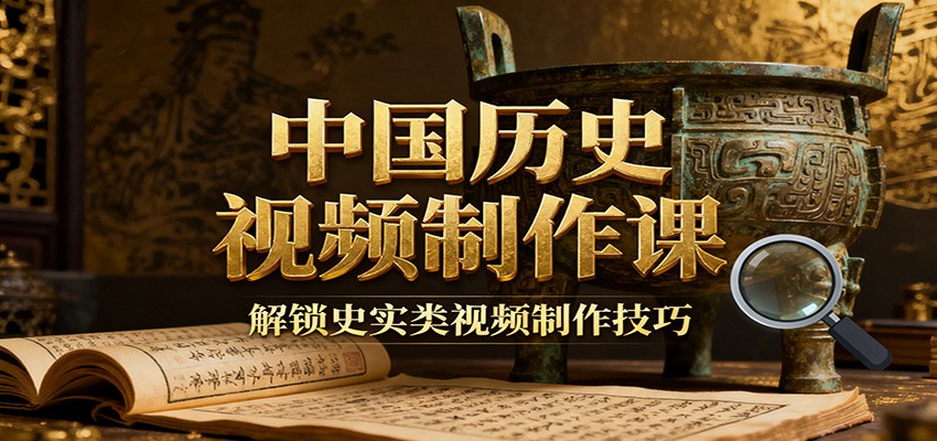 中国历史视频制作课：疆域地图集+参考文案+练习素材，解锁史实类视频制作技巧-千城资源网