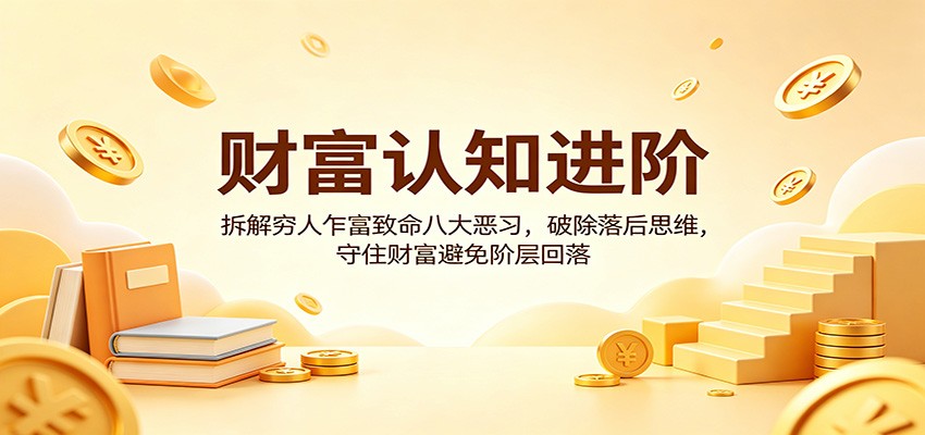 财富认知进阶：拆解穷人乍富致命八大恶习，破除落后思维，守住财富避免阶层回落-千城资源网