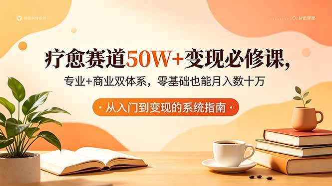 （18523期）疗愈赛道50W+变现必修课，专业+商业双体系，零基础也能月入数十万-千城资源网