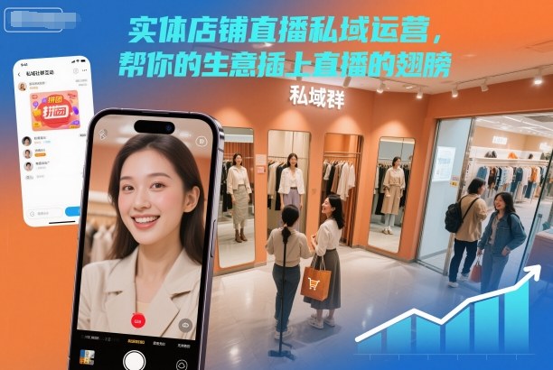 实体店铺直播私域运营，帮你的生意插上直播的翅膀-千城资源网